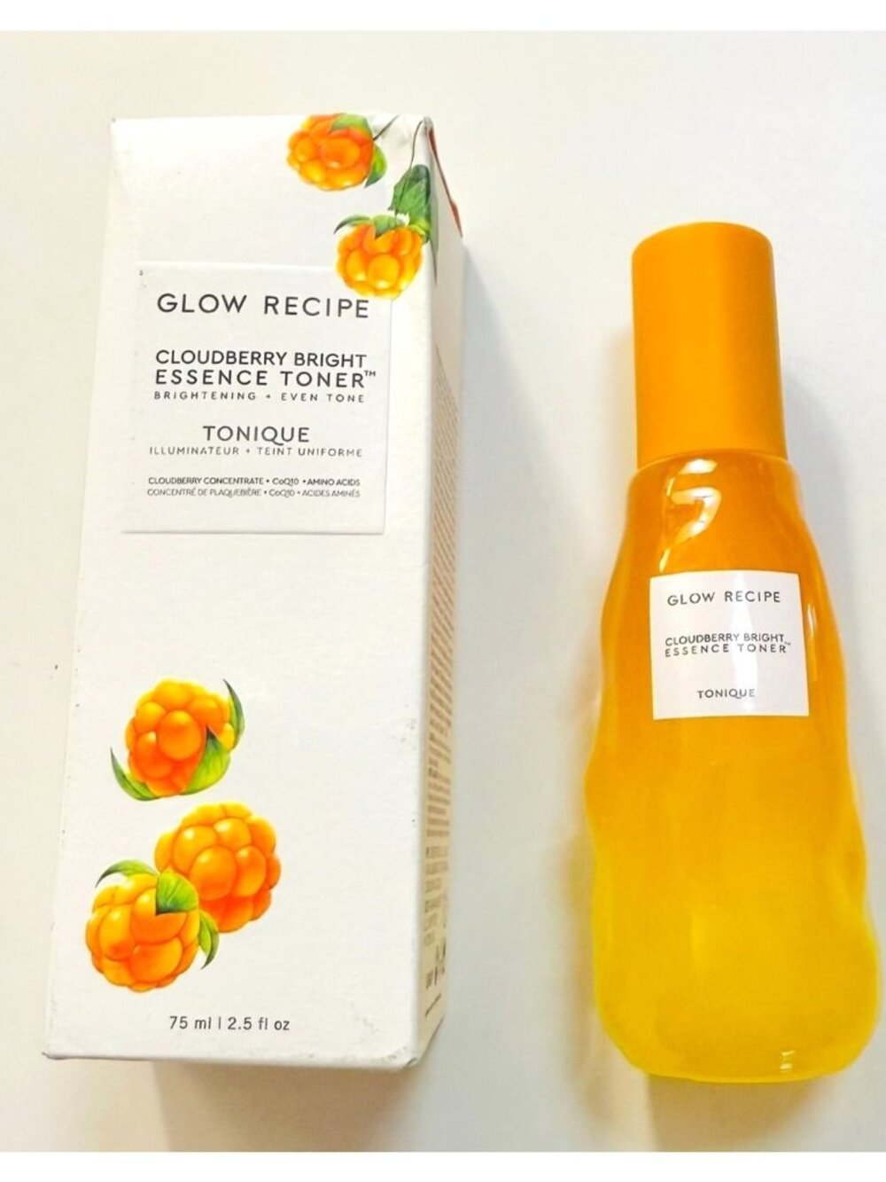Glow Recipe Cloudberry Bright Essence Toner 75ml For Radiant Skin Hydrating